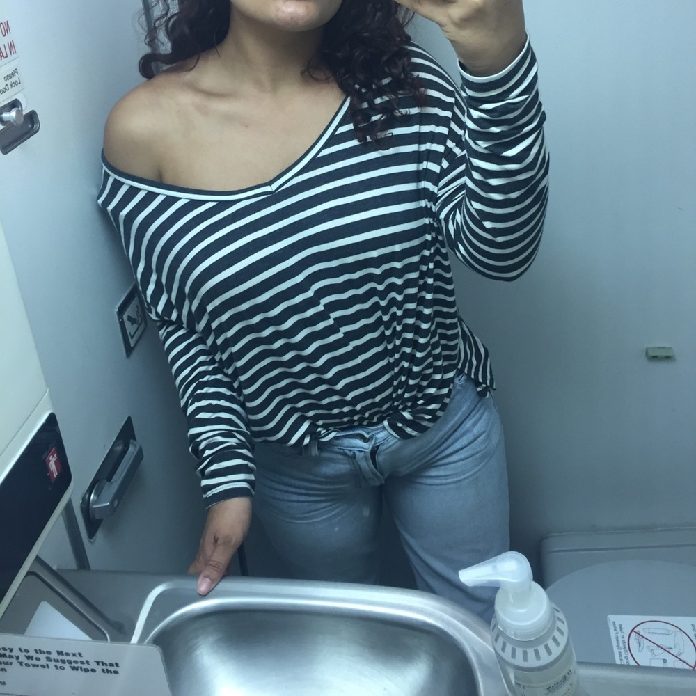 Long sleeve striped shirt
